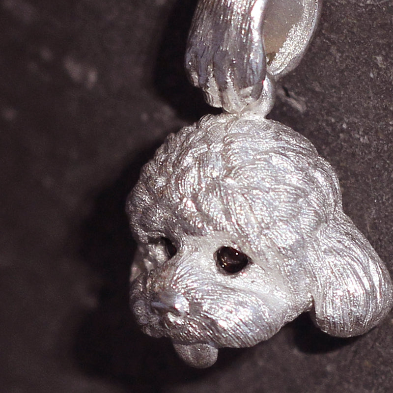 Sterling Silver Solid Poodle Pendant