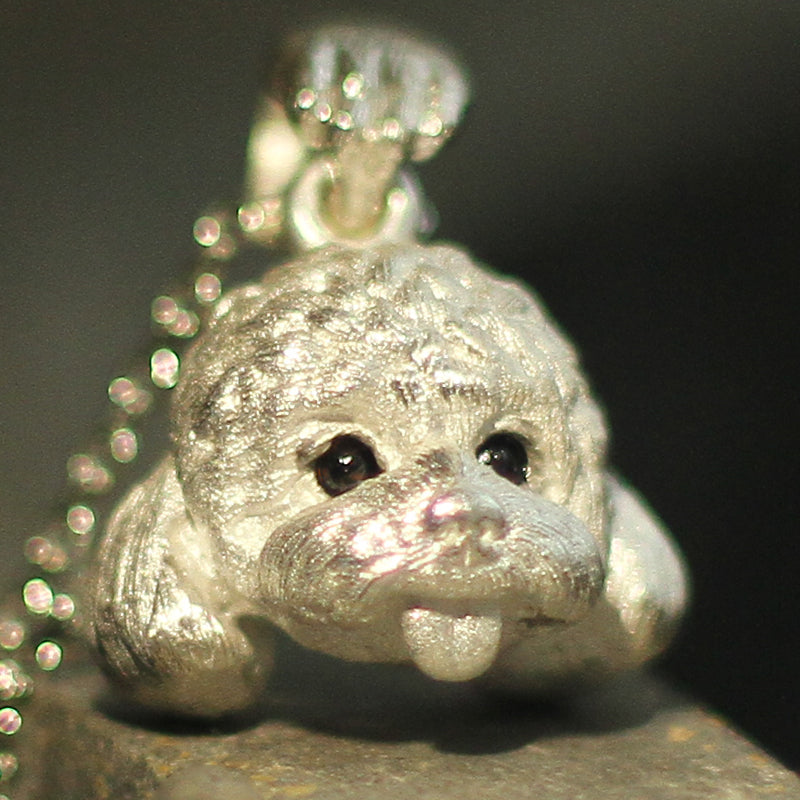 Sterling Silver Solid Poodle Pendant