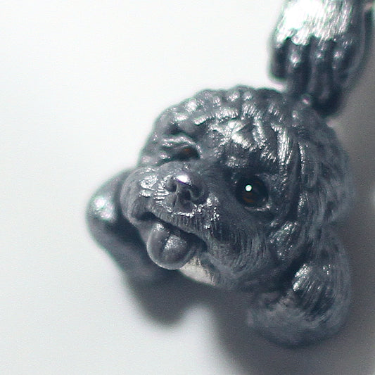 Sterling Silver Solid Poodle Pendant