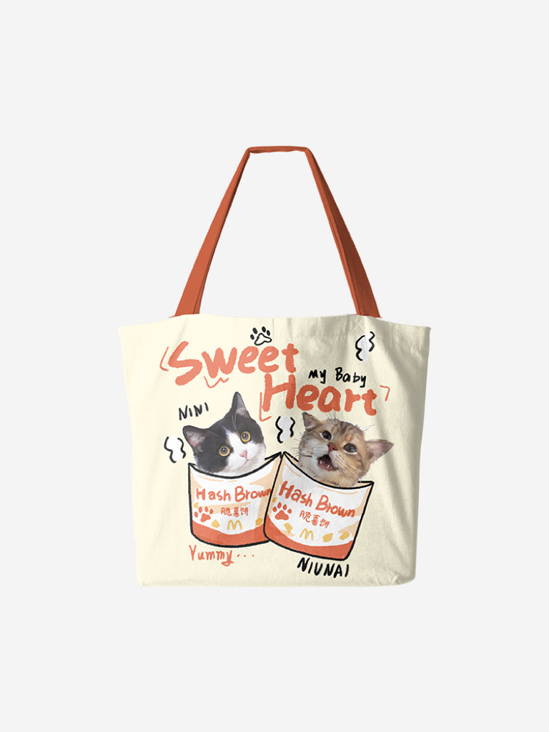 Custom Pet Canvas Tote Bag