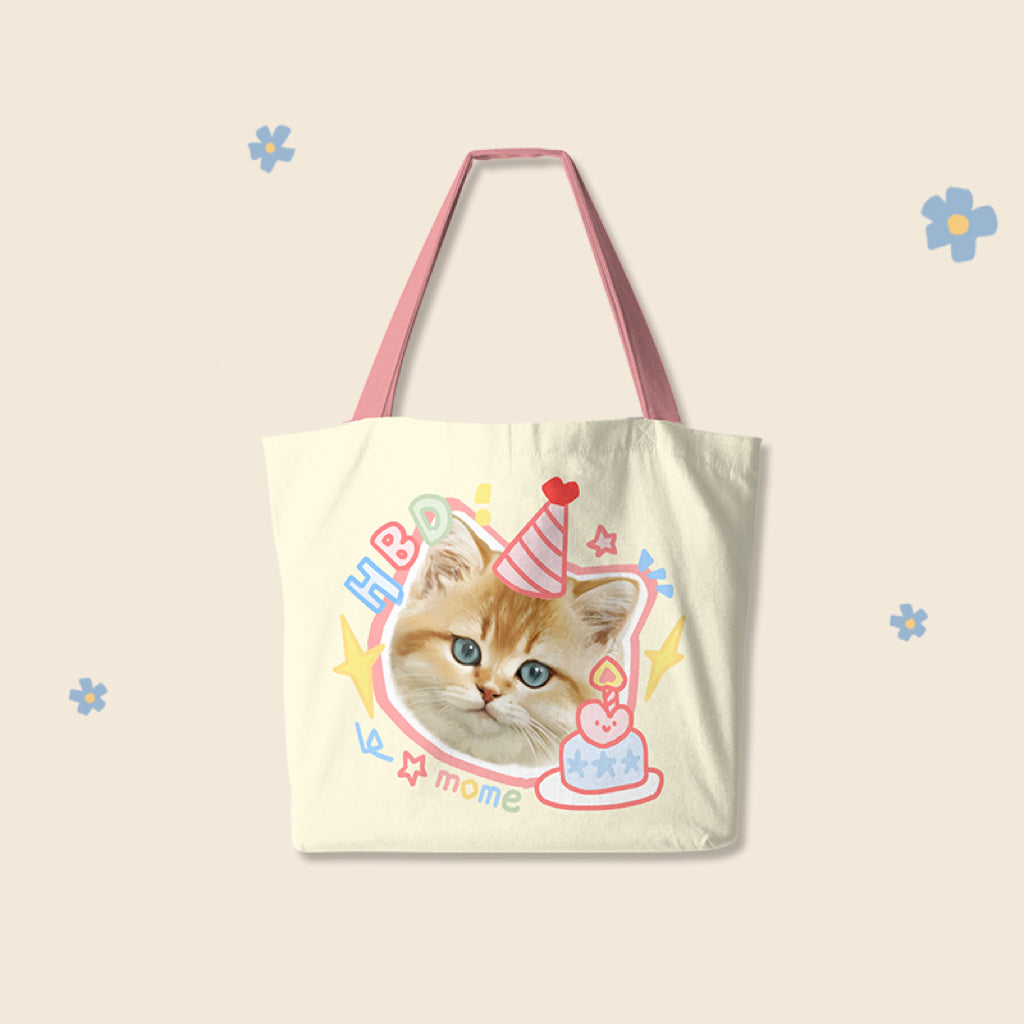 Custom Pet Canvas Tote Bag