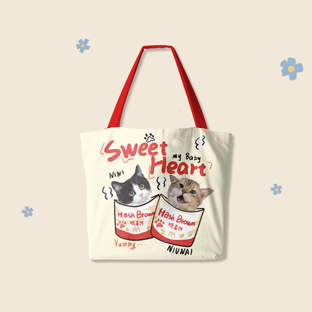 Custom Pet Canvas Tote Bag
