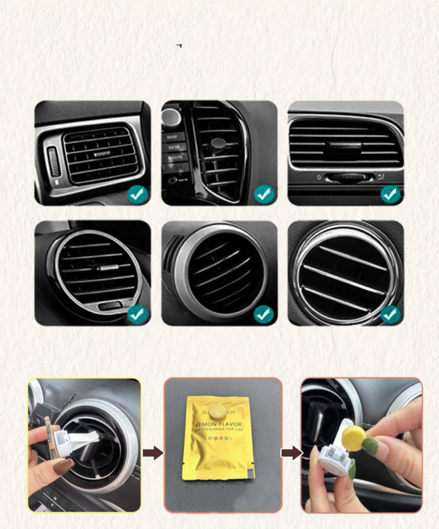 Custom Pet Car Air Vent Perfume Clip