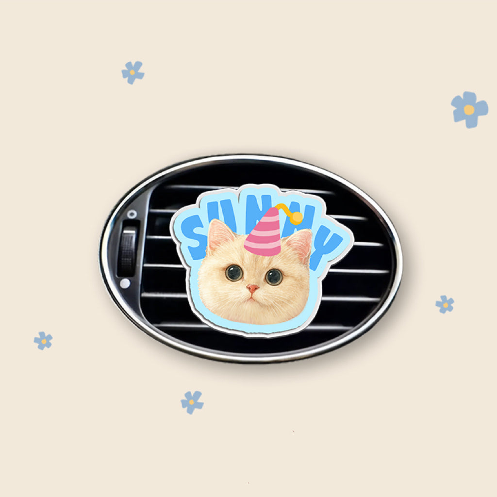 Custom Pet Car Air Vent Perfume Clip