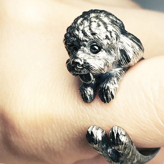 Sterling Silver Poodle Ring