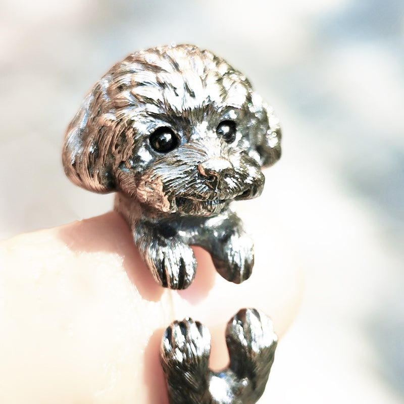 Sterling Silver Poodle Ring